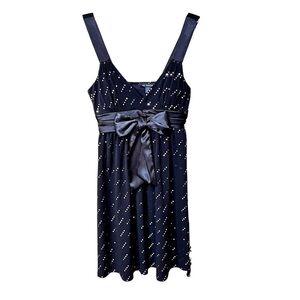 Jodi Kristopher Black & Silver NYE Cocktail Party Homecoming Mini Dress Size S